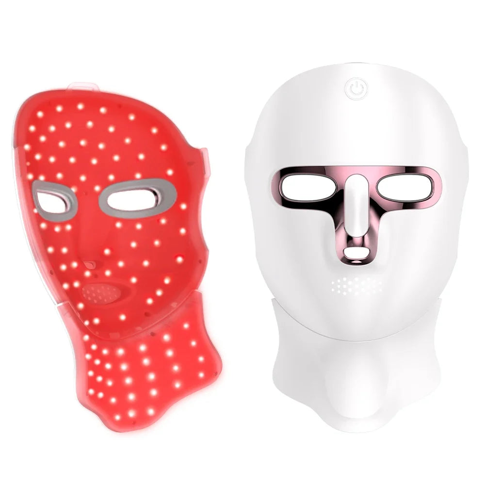 LED Facial & Neck Mask 7-Color Wireless Rechargeable
