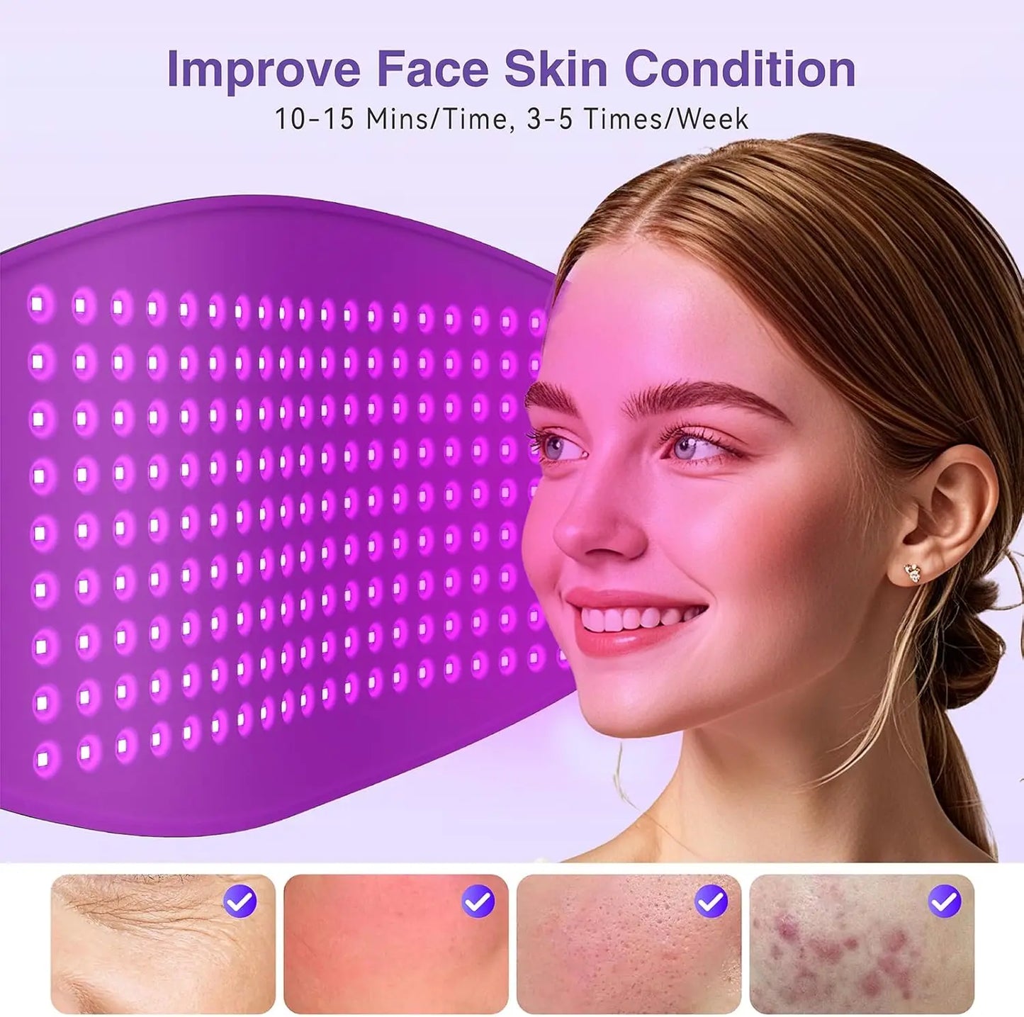 LED Therapy Mask 720 Chip Honeycomb 4 Modes