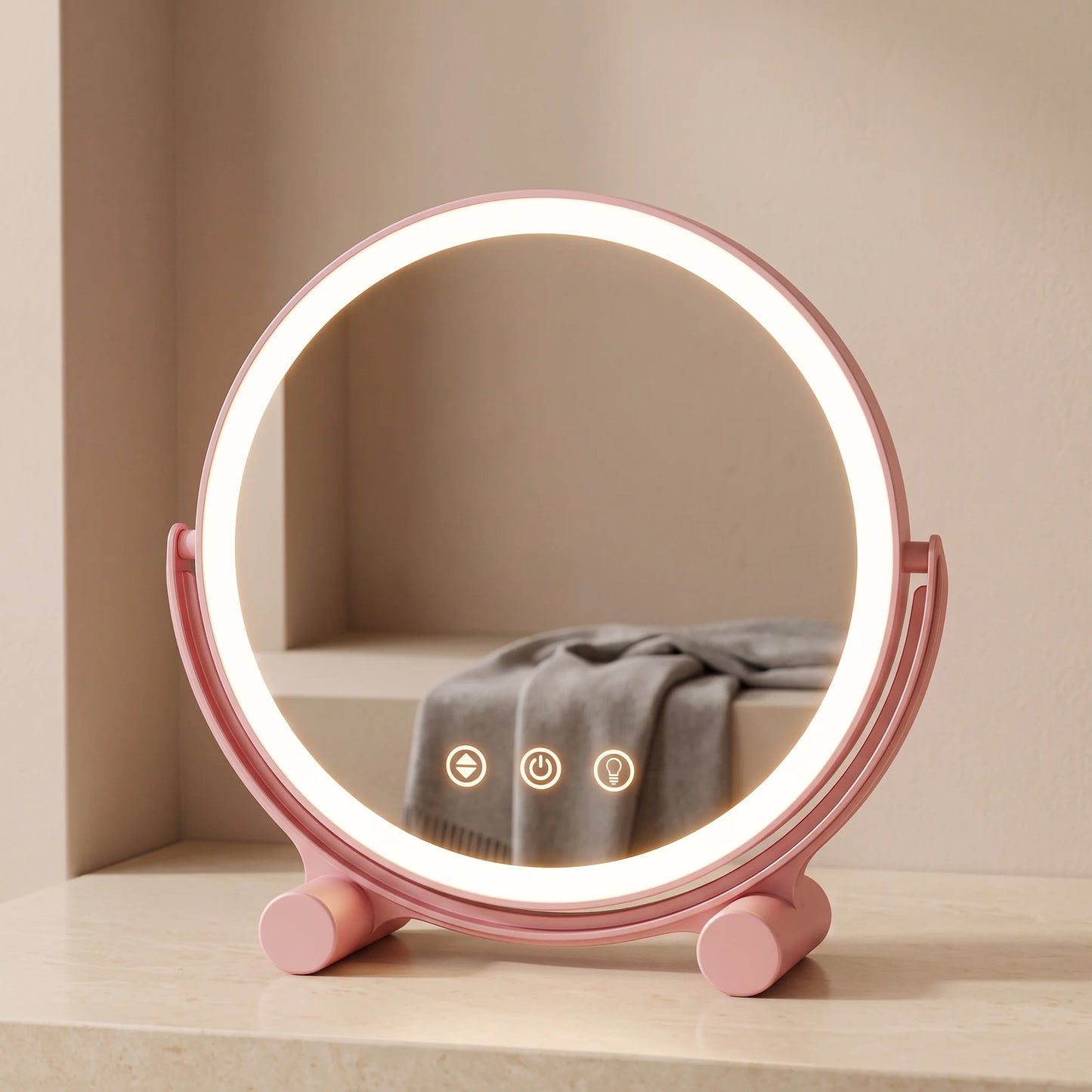 LED Vanity Mirror 3 Light Modes & Adjustable Angle