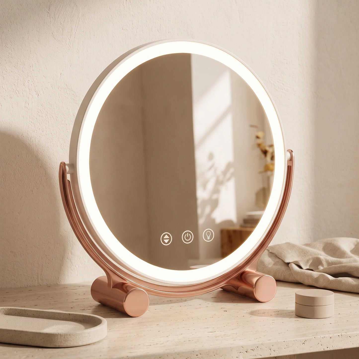 LED Vanity Mirror 3 Light Modes & Adjustable Angle