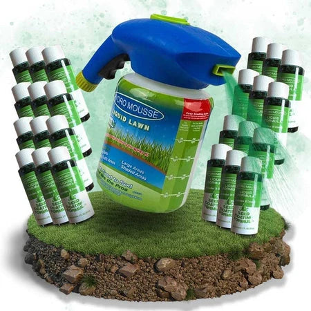 Lawn Repair Spray Hose-Connected Hydroseeding Covers 100 Sq Ft