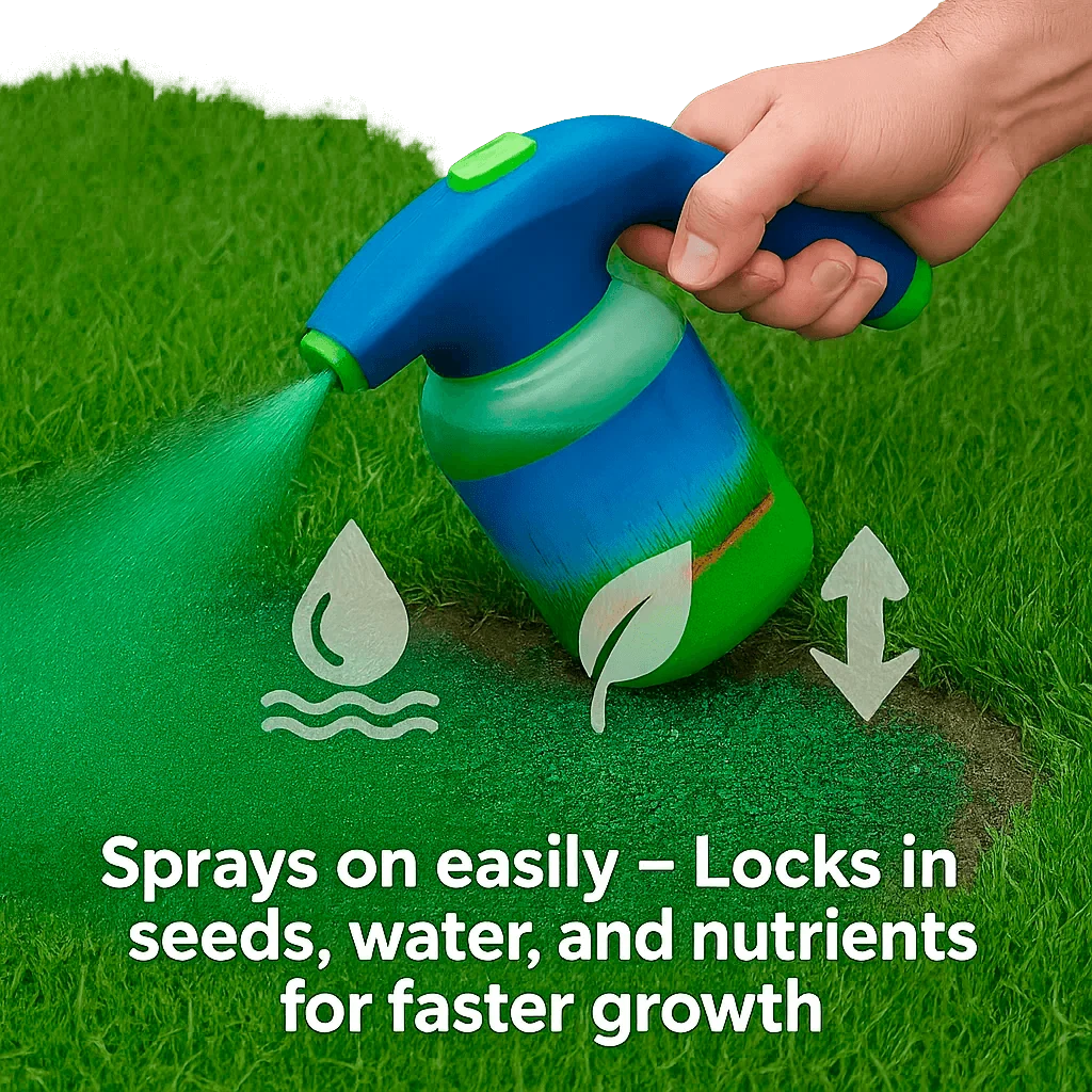 Lawn Repair Spray Hose-Connected Hydroseeding Covers 100 Sq Ft