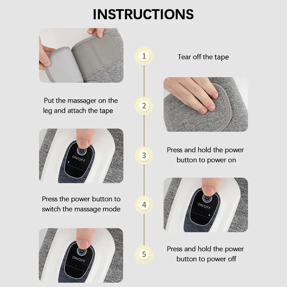 Leg & Arm Massager 360° Air Compression Wireless Rechargeable