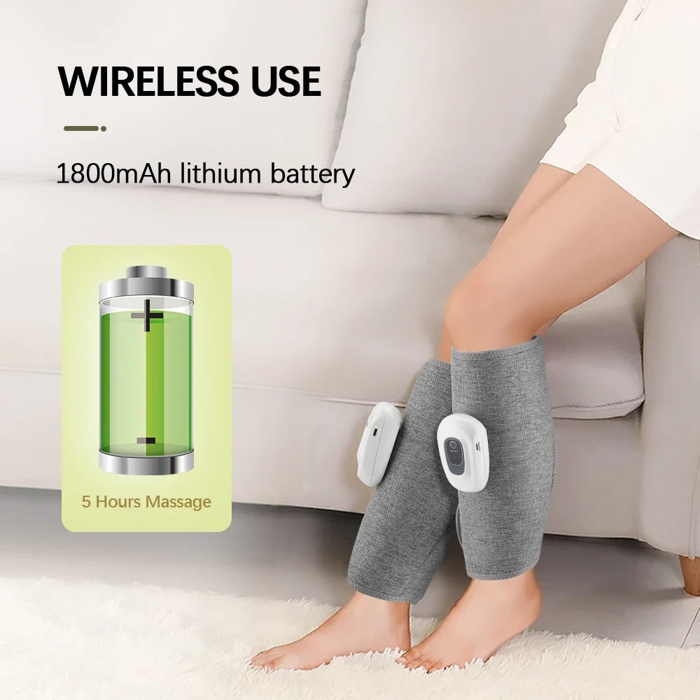 Leg & Arm Massager 360° Air Compression Wireless Rechargeable