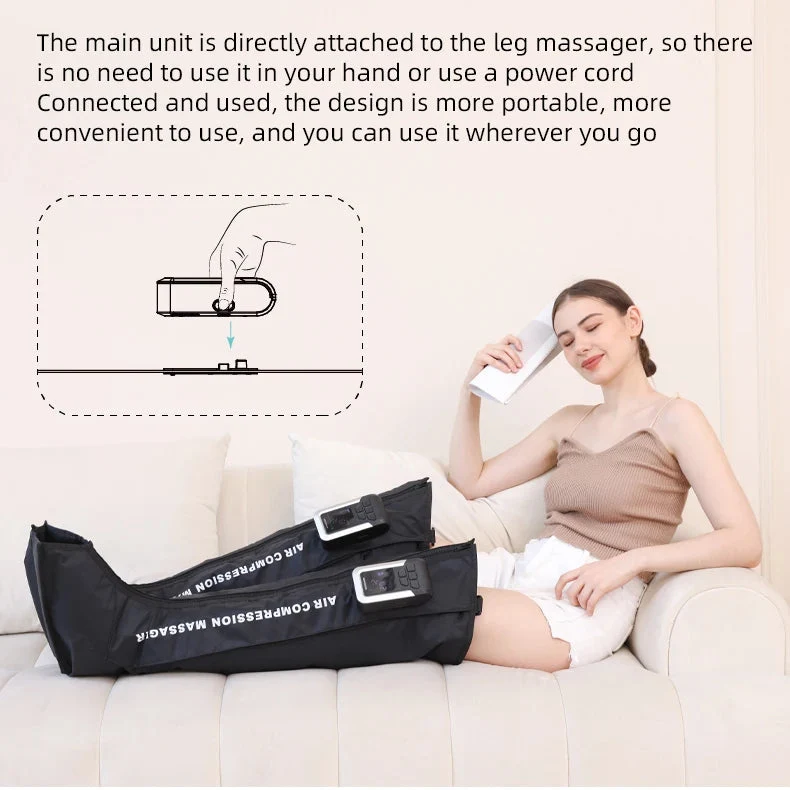Leg Compression Massager Full-Leg 5-Zone Air Compression
