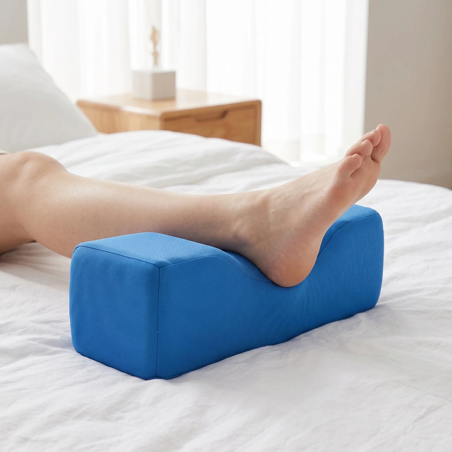Leg & Foot Elevation Pillow Pair Contoured Washable Covers