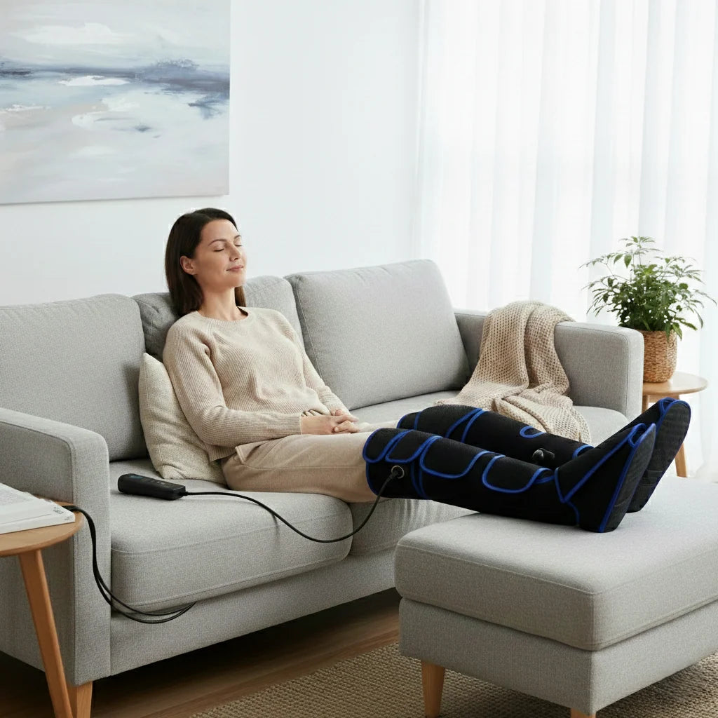 Leg Massager Air Compression Hands Free Adjustable Intensity