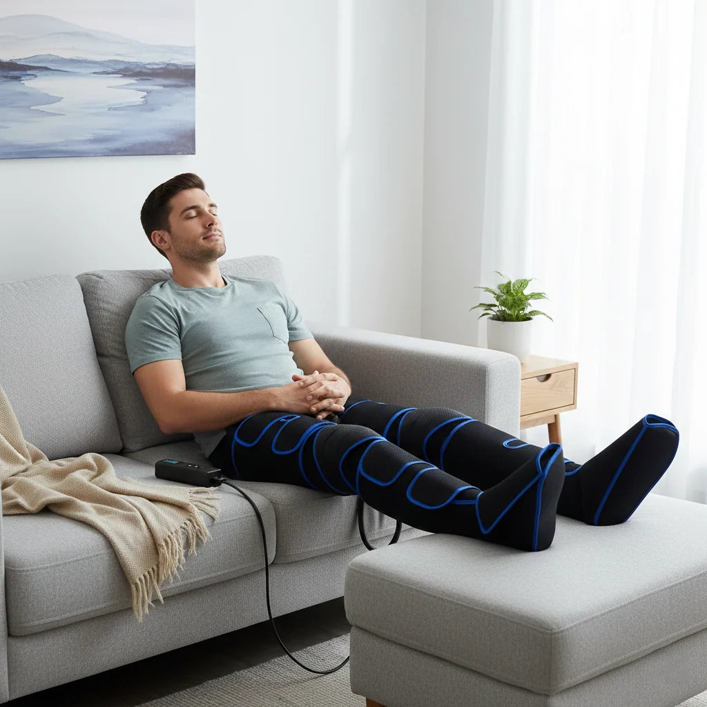 Leg Massager Air Compression Hands Free Adjustable Intensity