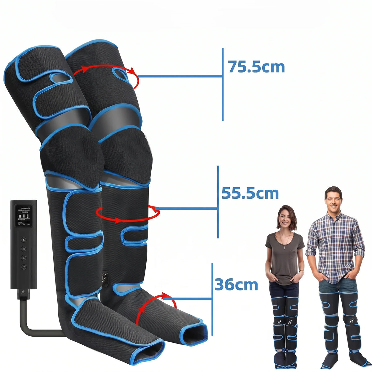 Leg Massager Air Compression Hands Free Adjustable Intensity