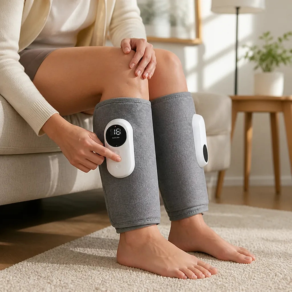 Leg Massager Compression Massage Heat & Vibration