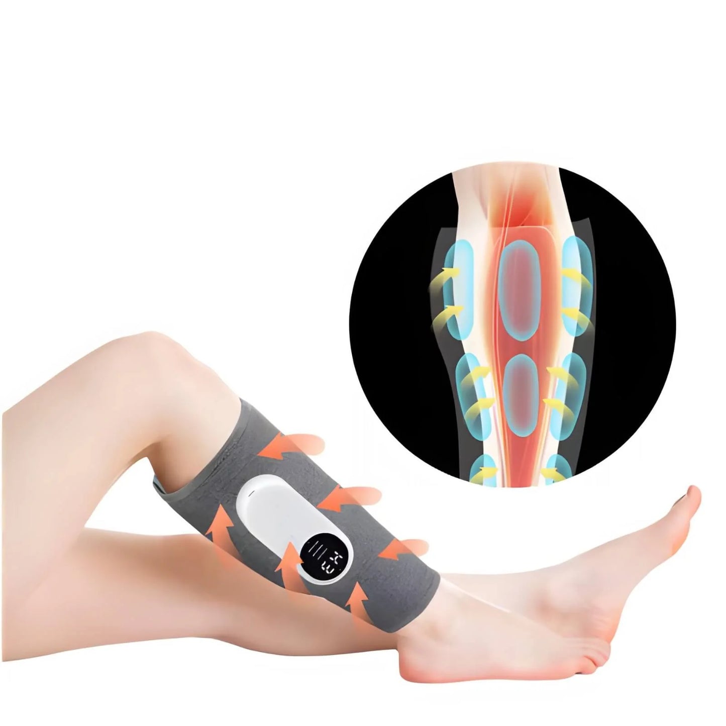 Leg Massager Cordless Air Compression Heated & Rechargeable
