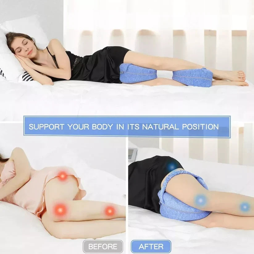 Leg Pillow Ergonomic Memory Foam Removable Cover