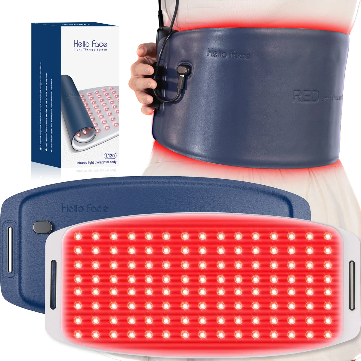 Light Therapy Belt Cordless Dual Red & Near-Infrared