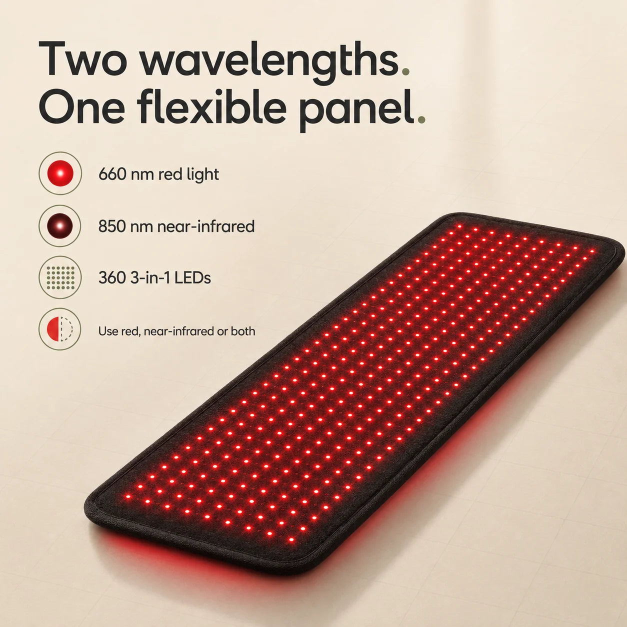 Light Therapy Belt Red & Near-Infrared 360 LEDs