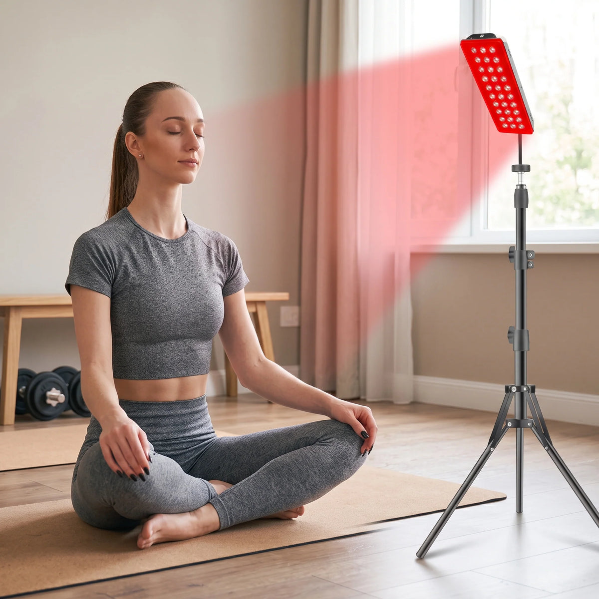 Light Therapy Panel Dual Red & Near-Infrared Tripod