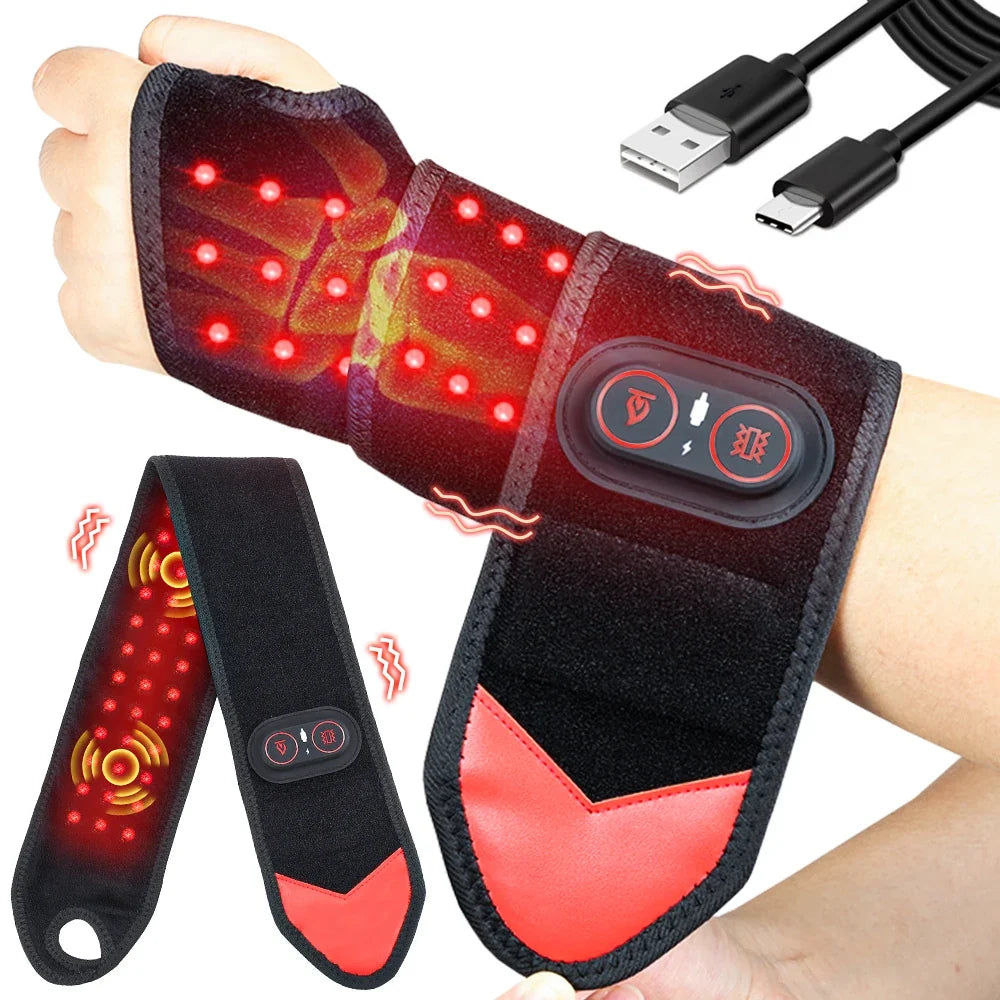 Light Therapy Wrap USB-C Rechargeable Heat & Vibration
