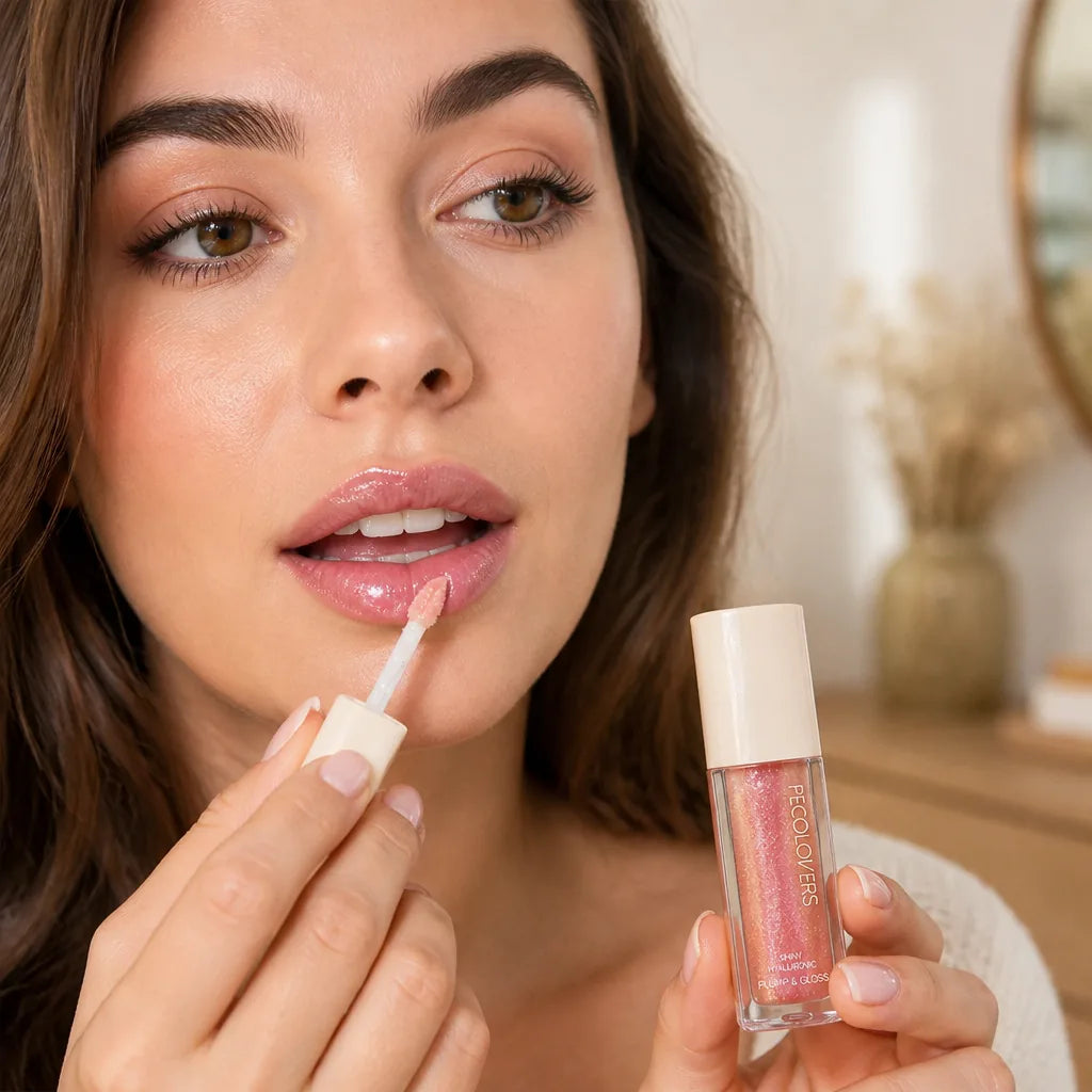 Lip Gloss Hydrating Long-Lasting Shine Coral & Neutral Shades