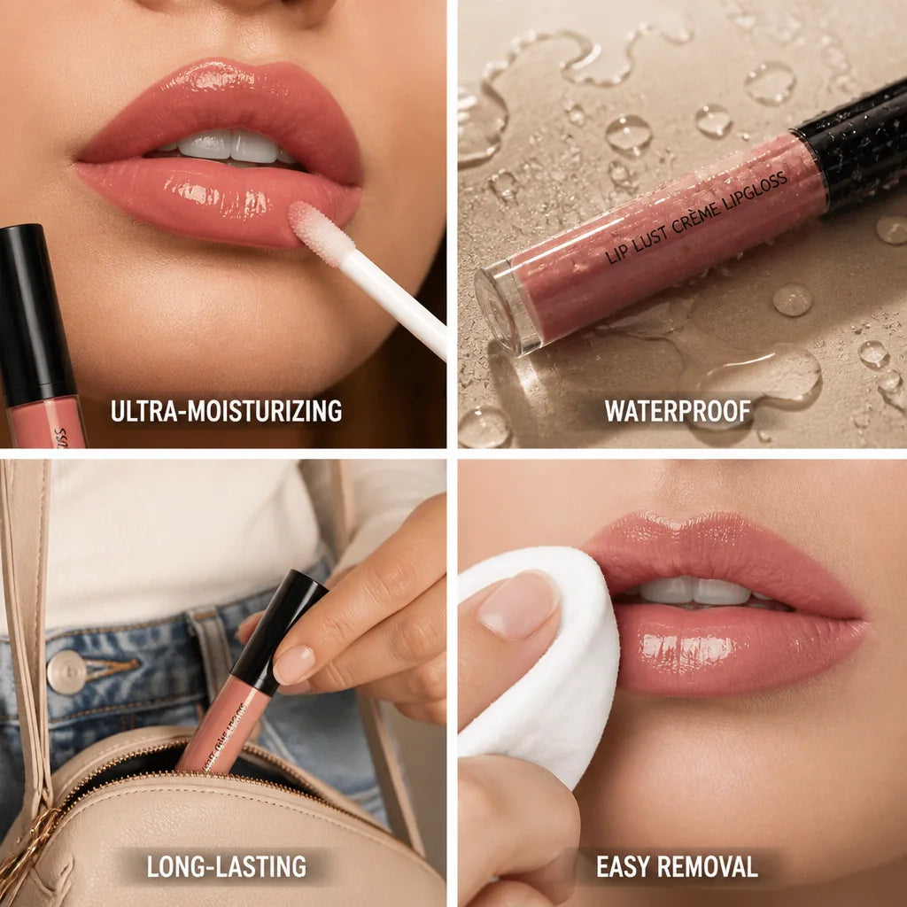 Lip Gloss Waterproof 12-Hour Non-Sticky