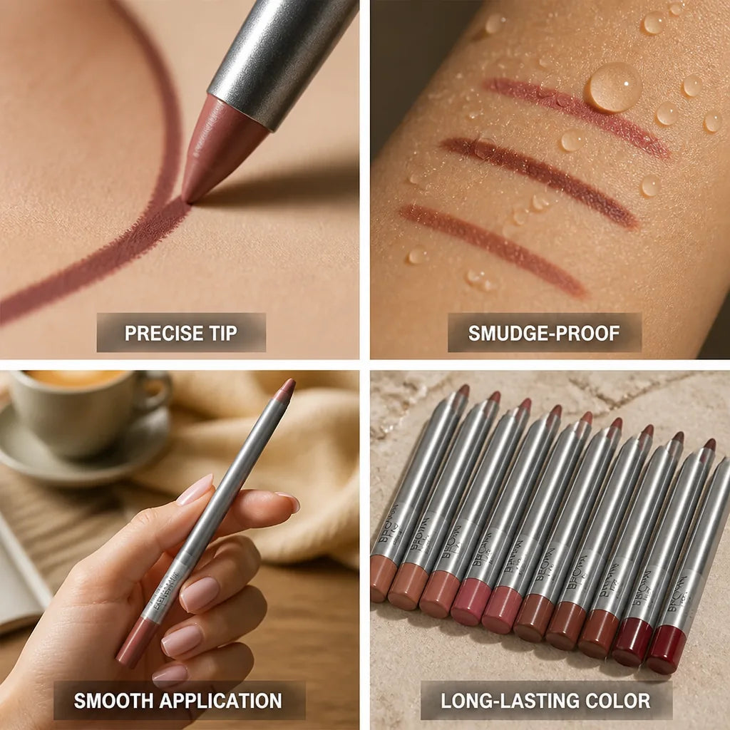 Lip Liner Pencil Smooth Precision Tip Creamy Long-Lasting Formula