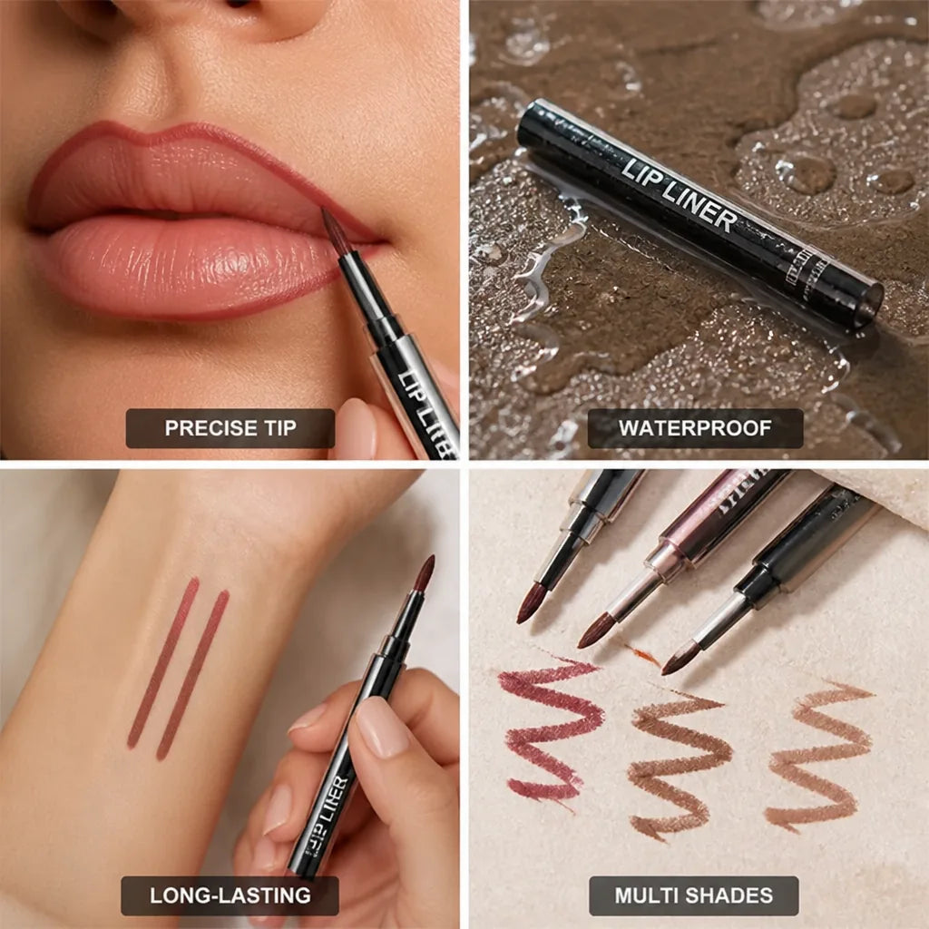 Lip Matte Liner Waterproof & Long-Lasting Precise Tip