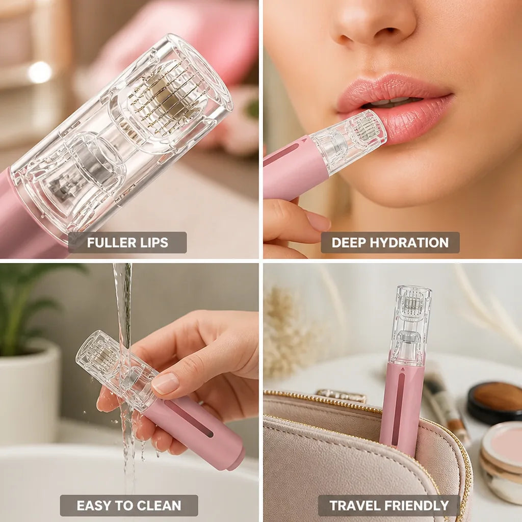 Lip Roller Microneedle Stainless Steel Head