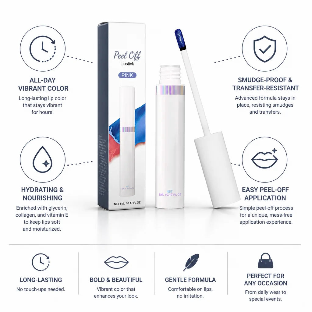 Lip Stain Peel-Off Long-Lasting Smudge-Proof