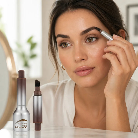 Liquid Eyebrow Enhancer Angled Precision Brush Waterproof & Long-Lasting