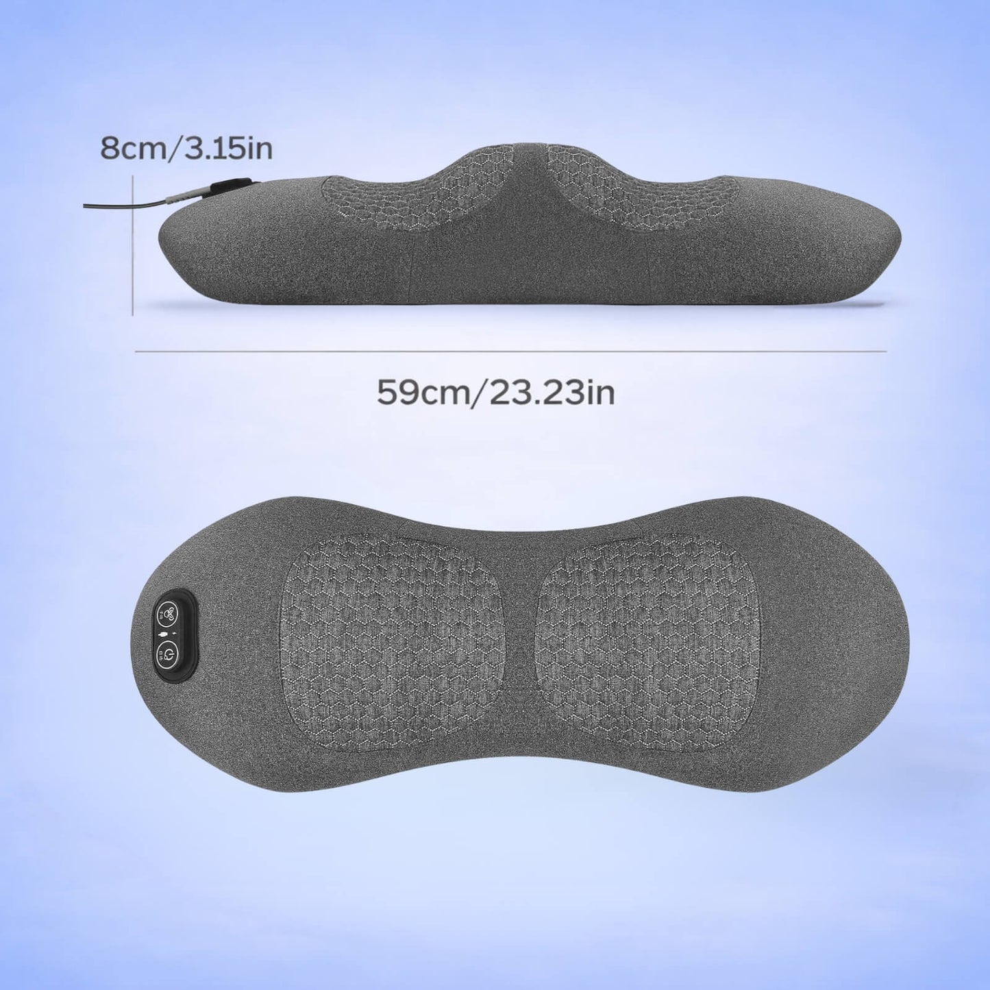 Lower Back Massager Vibration & Heat Lumbar Support