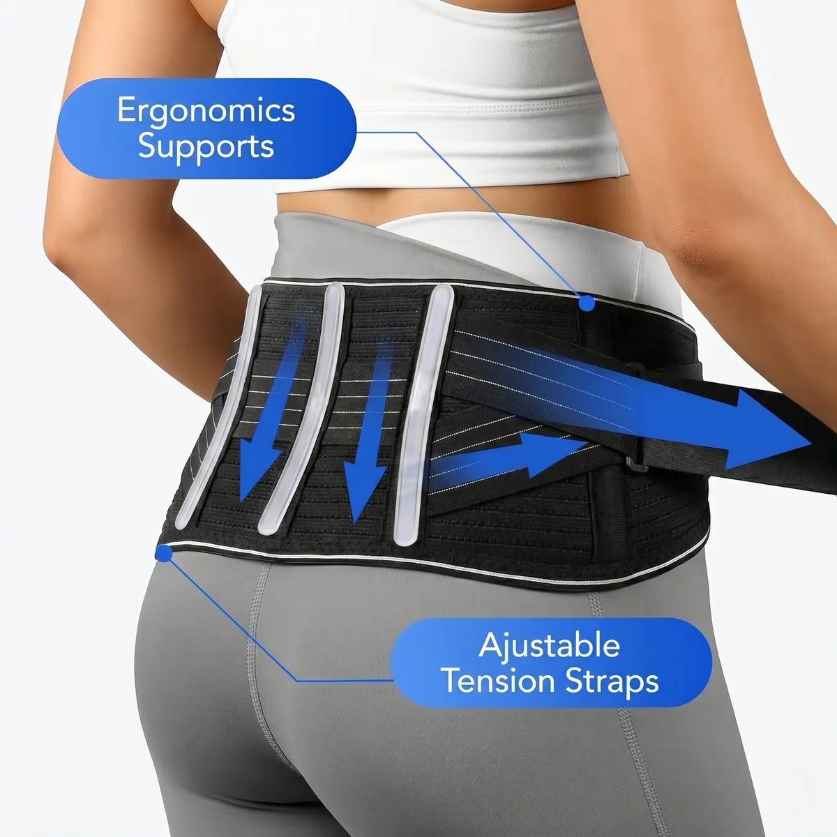 Lower Back Support Belt Adjustable S To 3XL Lightweight