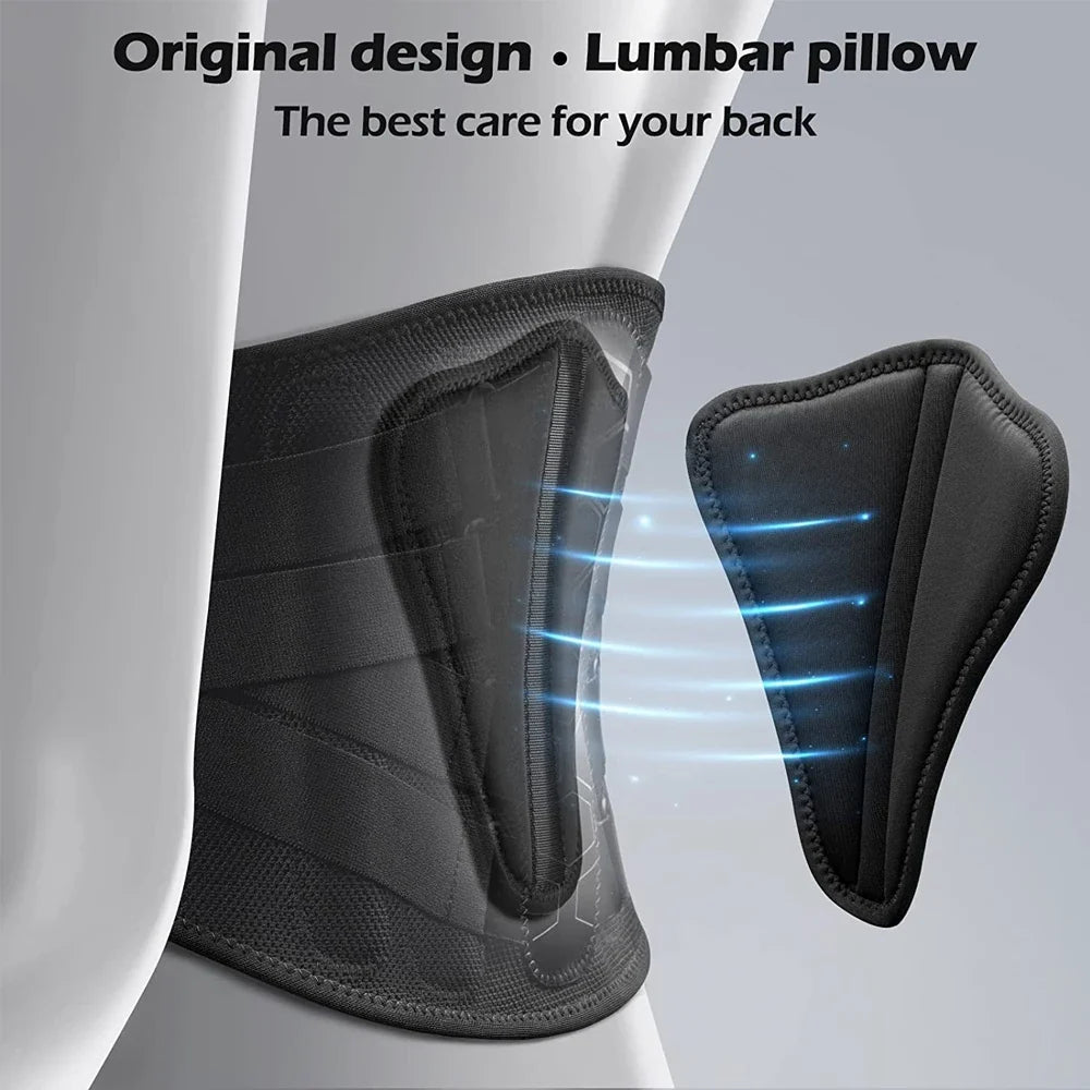 Lumbar Back Brace Adjustable Compression Breathable Mesh