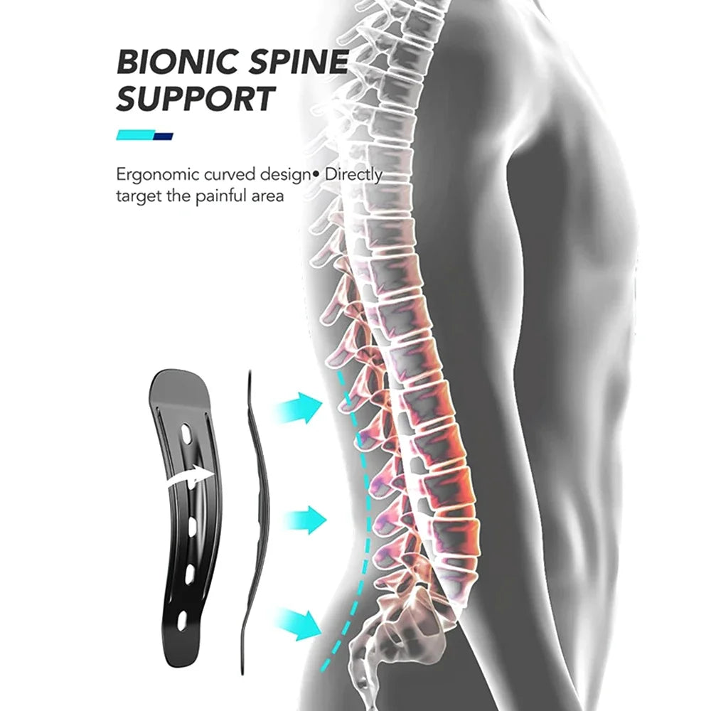 Lumbar Back Brace Adjustable Compression Breathable Mesh