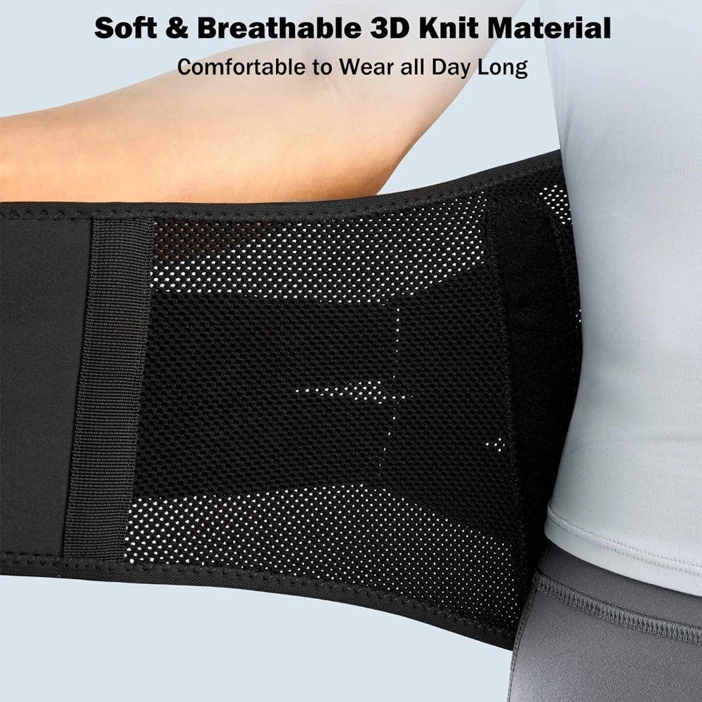 Lumbar Back Brace Adjustable Compression Breathable Mesh