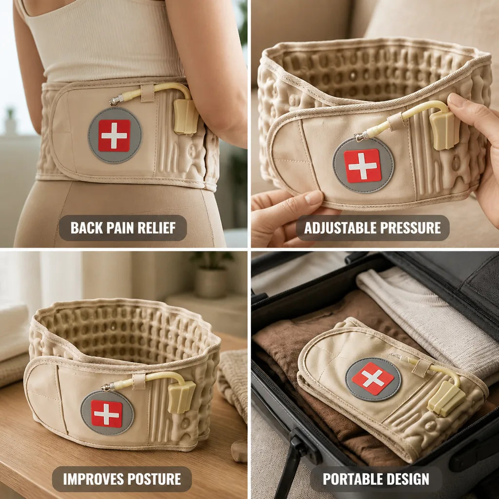 Lumbar Belt Inflatable Traction Adjustable Pump
