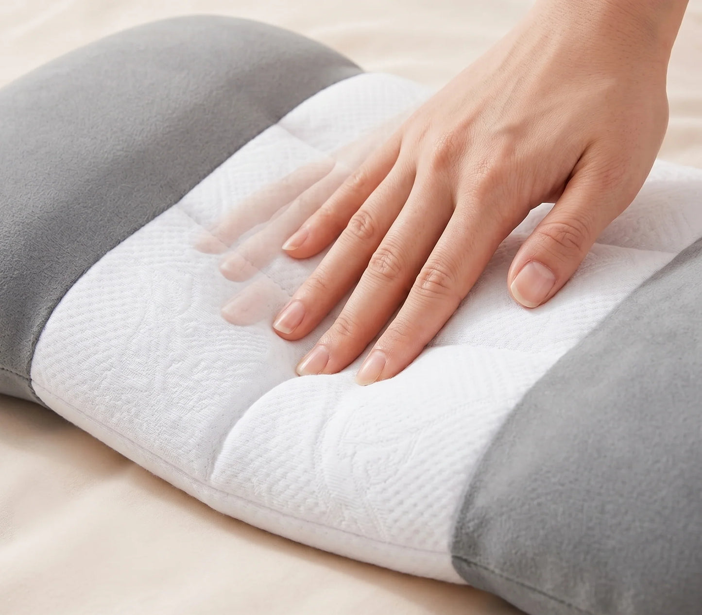 Lumbar Sleep Support Cushion Adjustable & Contoured