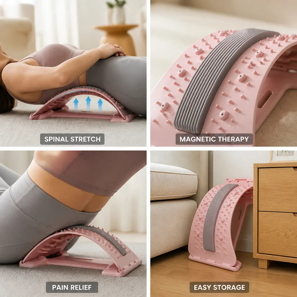 Lumbar Stretcher Magnetic Therapy & Acupressure