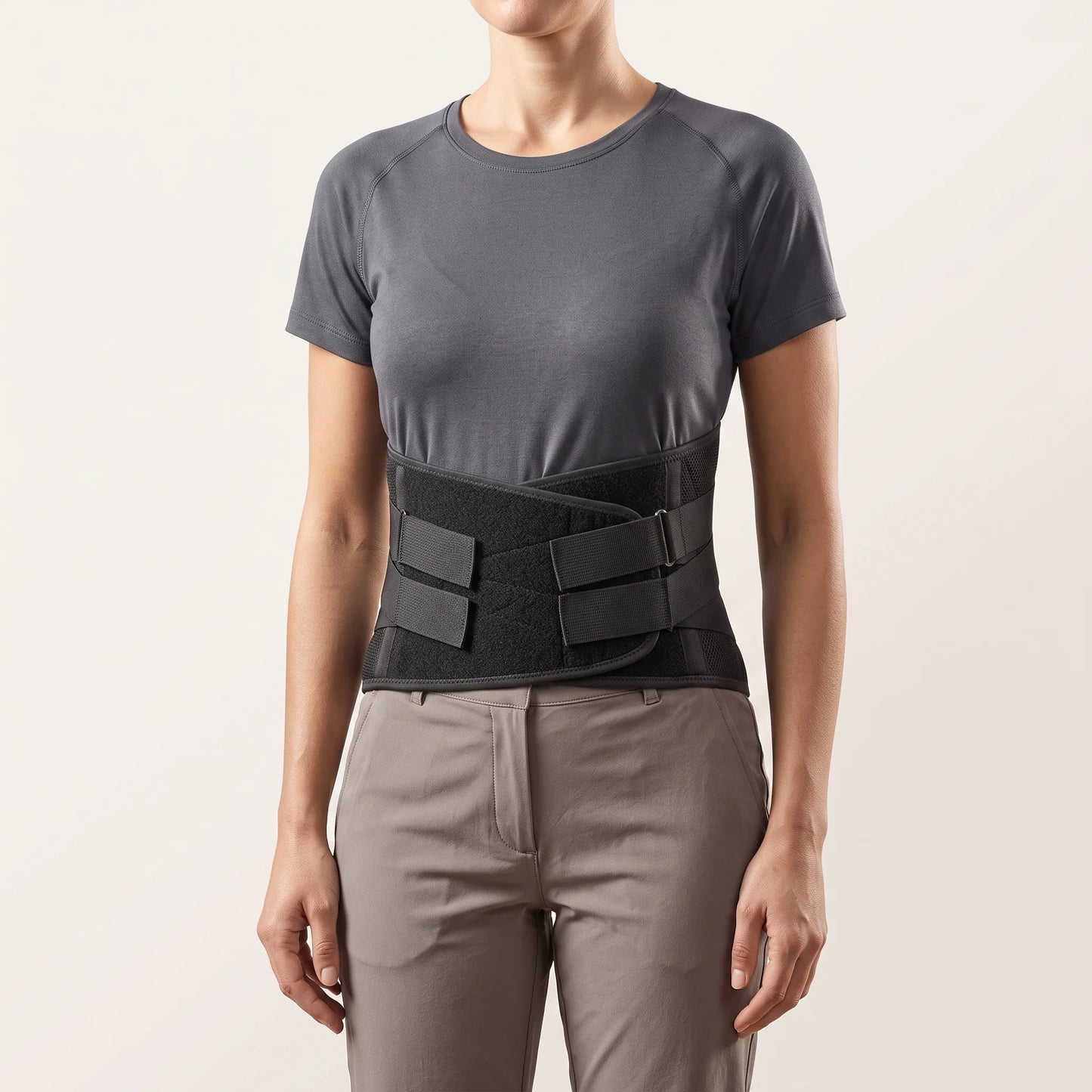 Lumbar Support Back Brace Removable 3D Pad Adjustable Fit