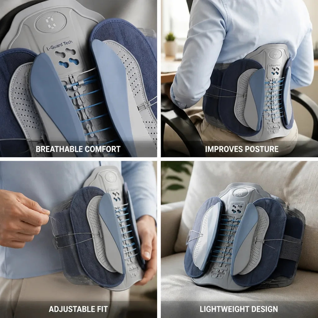 Lumbar Support Belt Adjustable Breathable