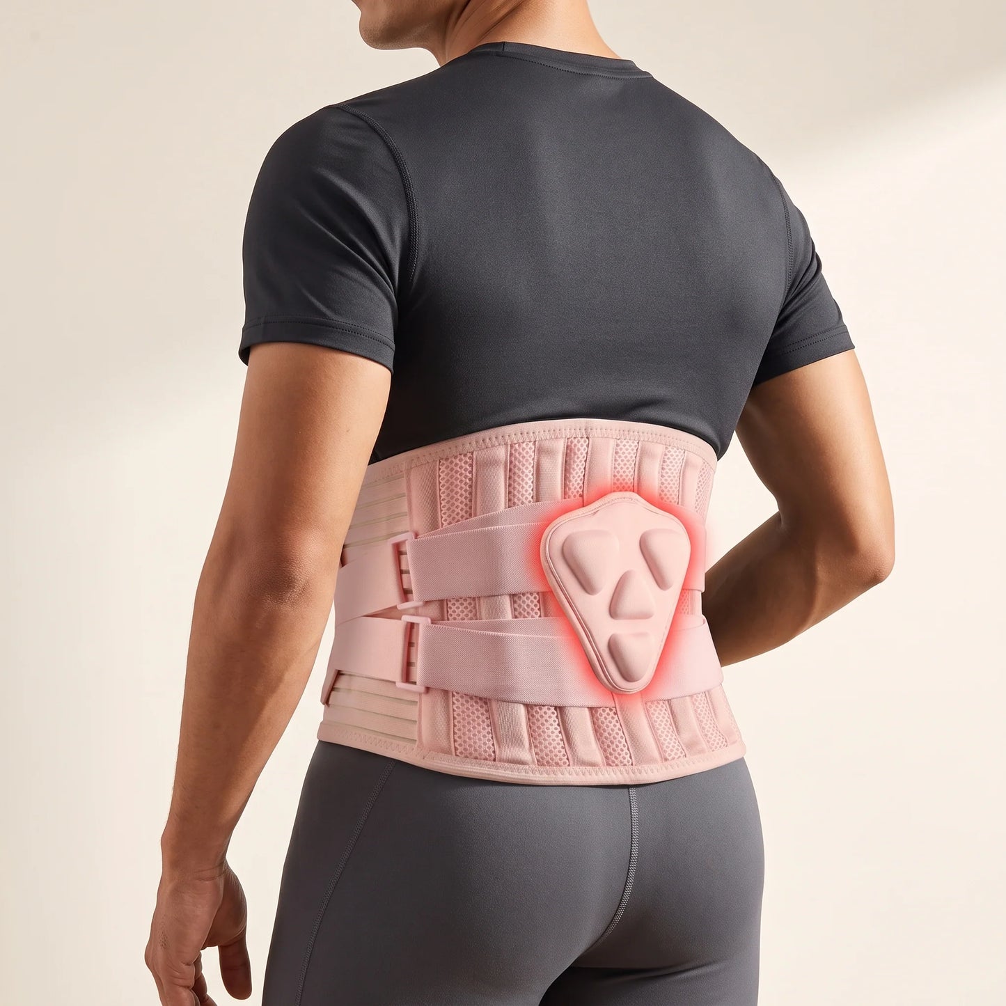 Lumbar Support Belt Adjustable Dual-Compression Straps