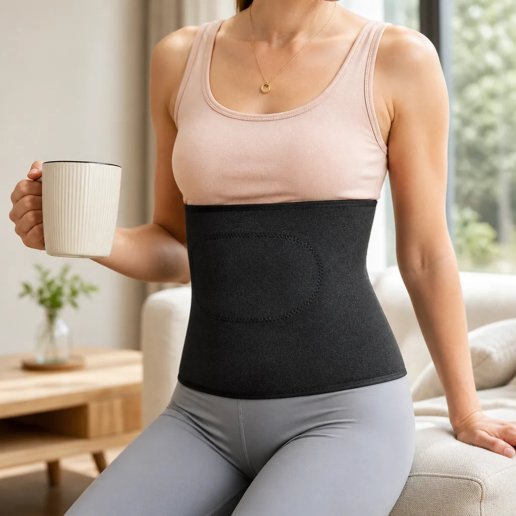 Lumbar Support Belt Adjustable Posture Support Heat-Retaining Fabric