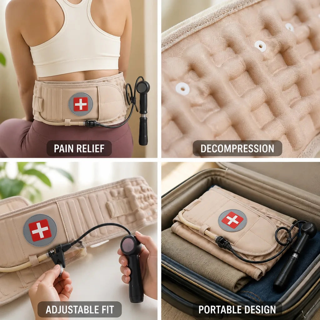 Lumbar Support Belt Decompression Therapy Adjustable Fit