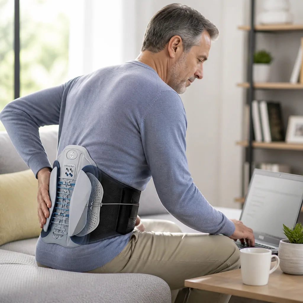 Lumbar Support Brace Verstelbare Compressie & Ademend Gaas