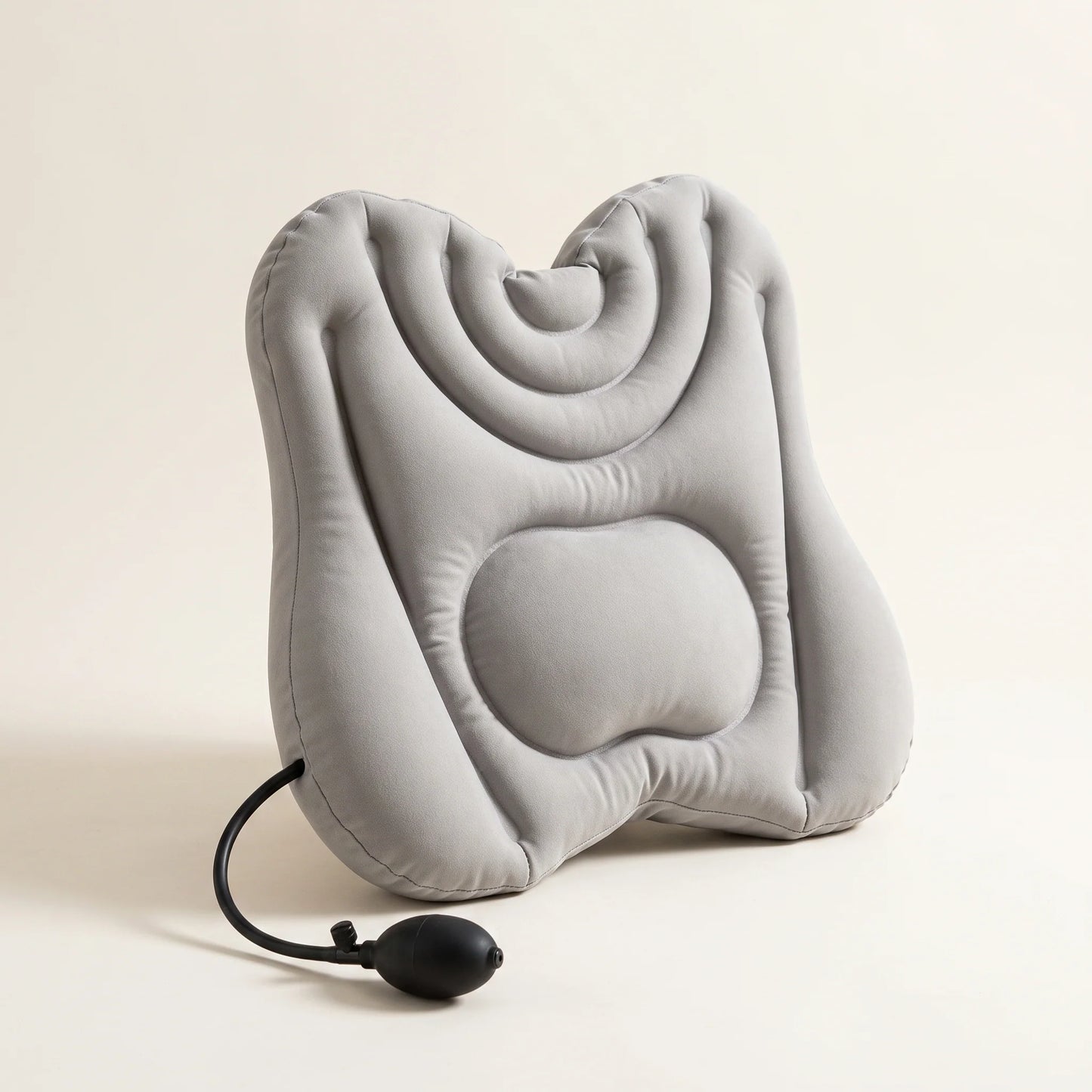 Lumbar Support Cushion Inflatable Dual-Chamber Adjustable Firmness