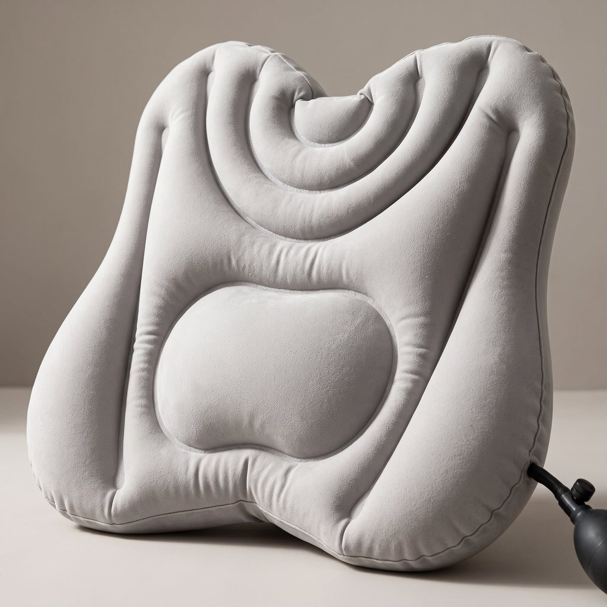 Lumbar Support Cushion Inflatable Dual-Chamber Adjustable Firmness