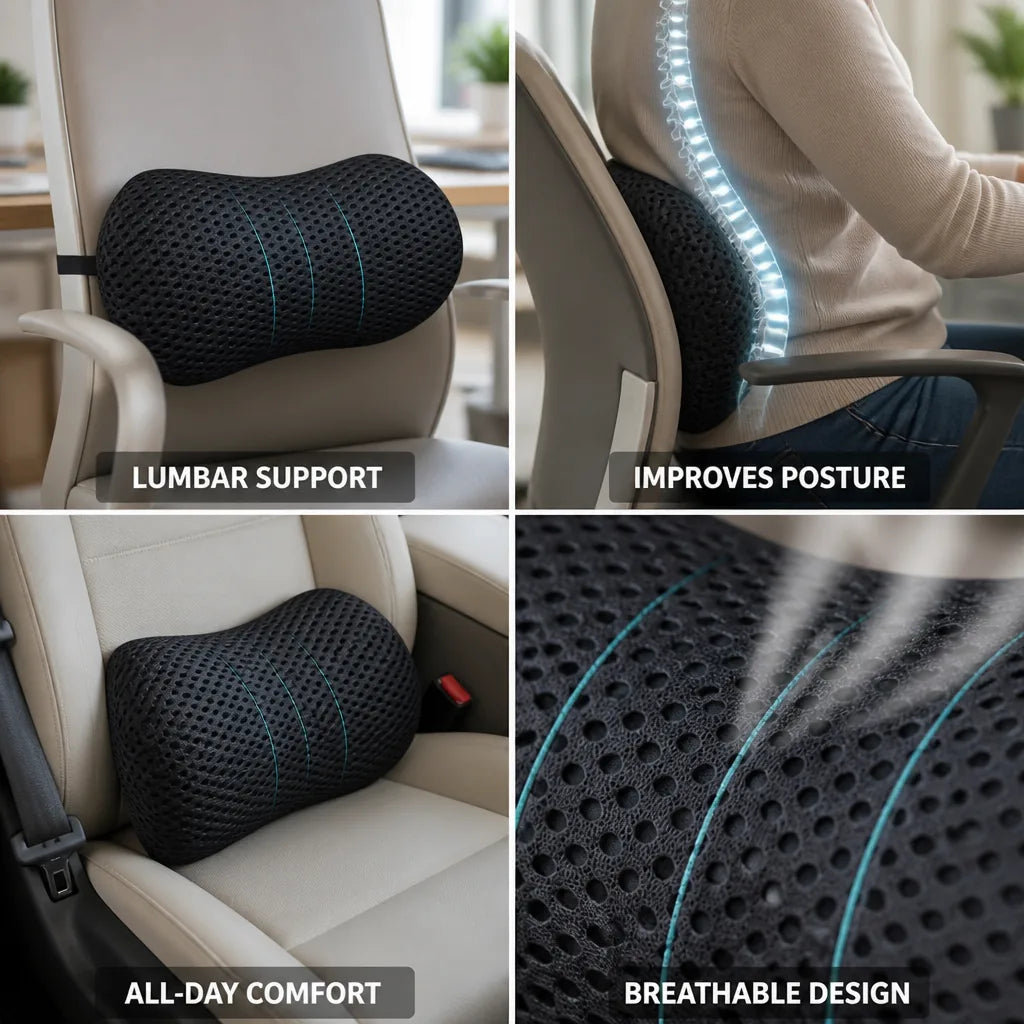 Lumbar Support Pillow Ergonomic Instant Relief