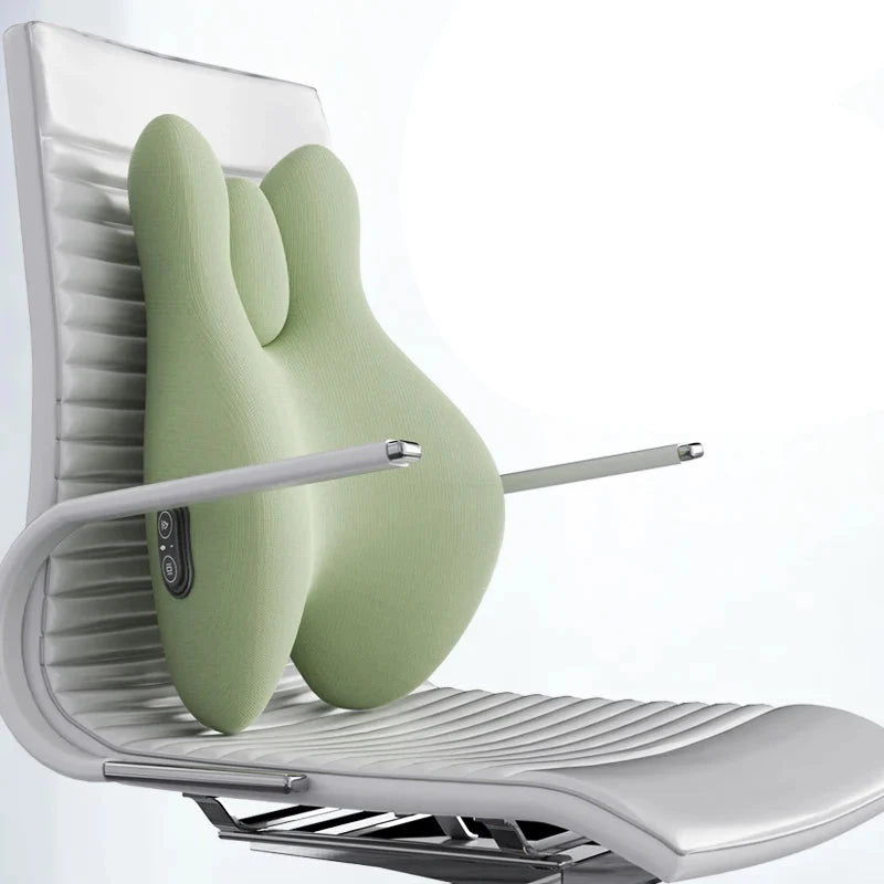 Lumbar Support Pillow Memory Foam Heat & Vibration Massage