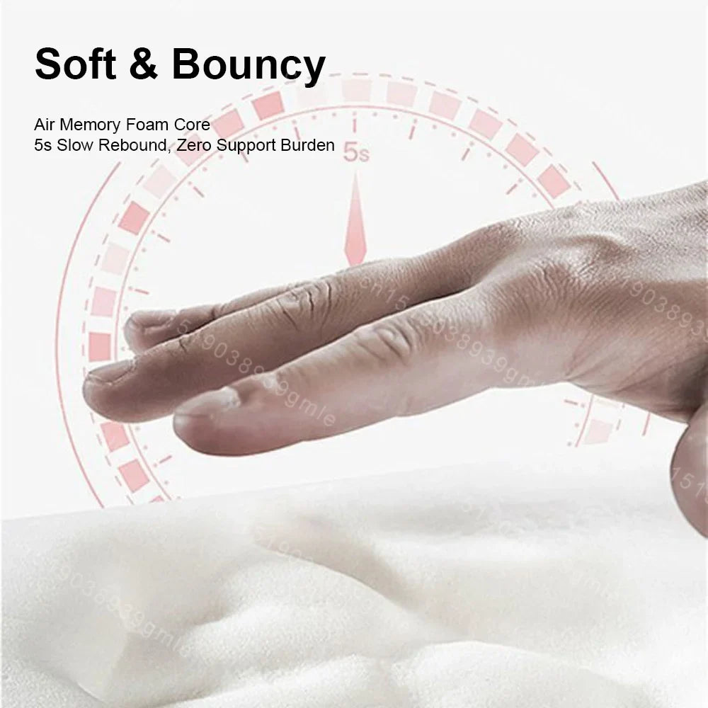 Lumbar Support Pillow Memory Foam Heat & Vibration Massage