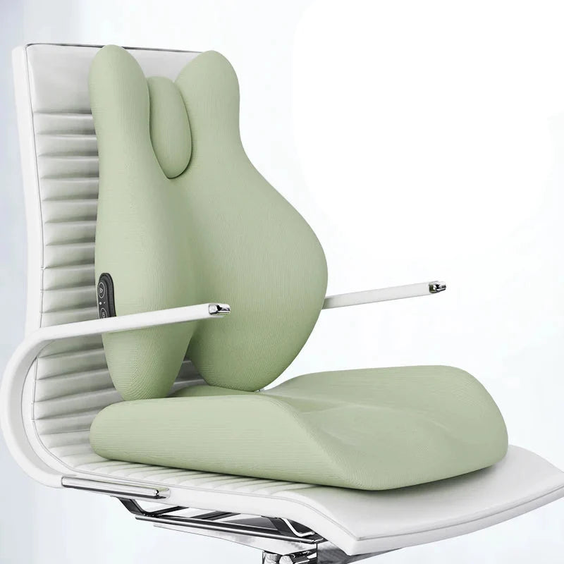Lumbar Support Pillow Memory Foam Heat & Vibration Massage