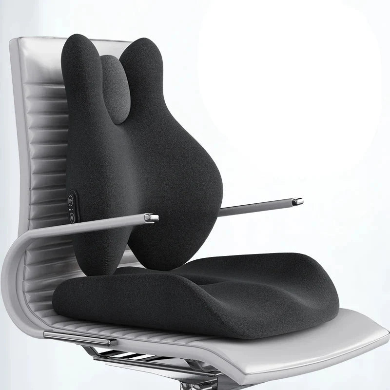 Lumbar Support Pillow Memory Foam Heat & Vibration Massage