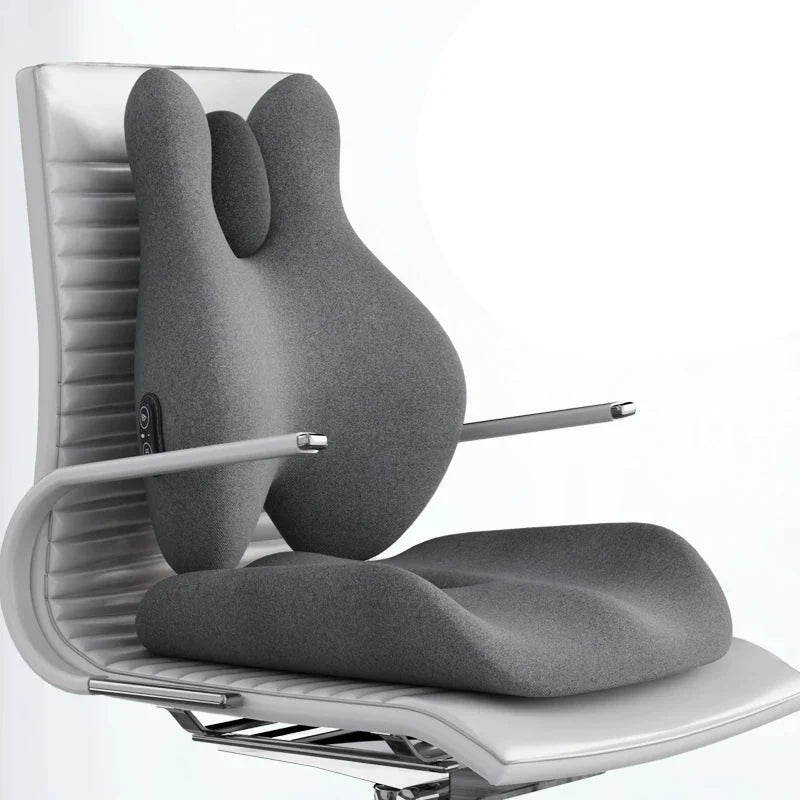 Lumbar Support Pillow Memory Foam Heat & Vibration Massage