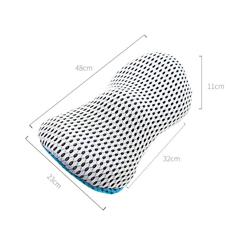 Lumbar Support Pillow Orthopedic Memory Foam Adjustable Strap